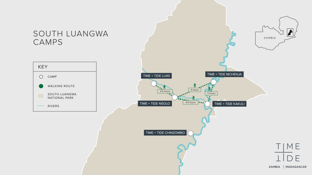 Wanderstrecken und Zeiten 
